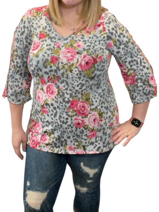 Honeyme - Shoulder Cutout Tunic Top