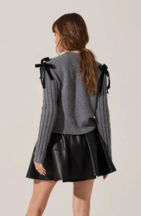Astr - Melvie Bow Detail Cardigan