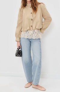 Line And Dot - Hemlock Gathered Trench Coat