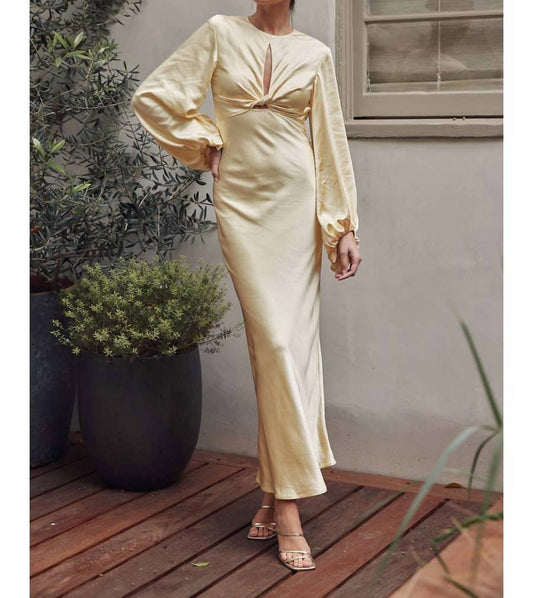 Fore Collection - Open Back Satin Maxi Dress