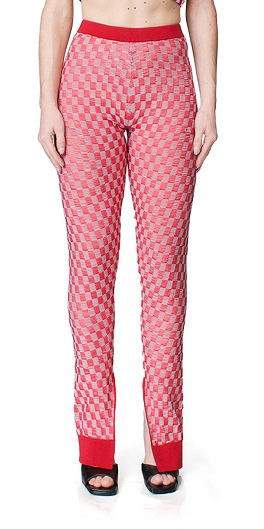 Jacquard Check Pants