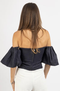 Olivaceous - Statement Sleeve Top
