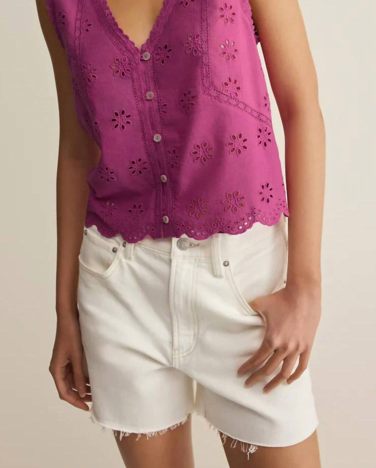 Z Supply - Darcy Eyelet Top