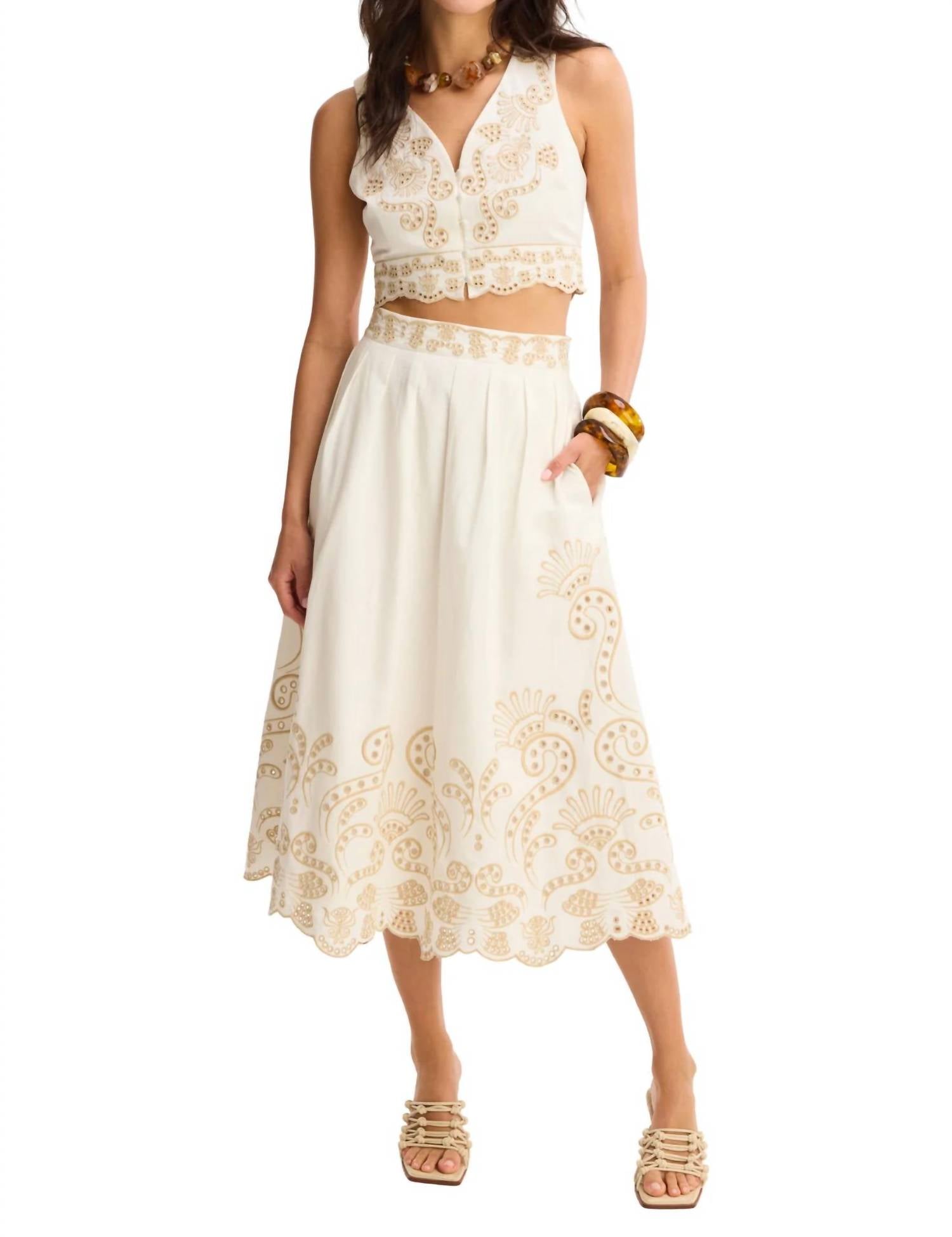 Allison New York - Maeve Midi Skirt