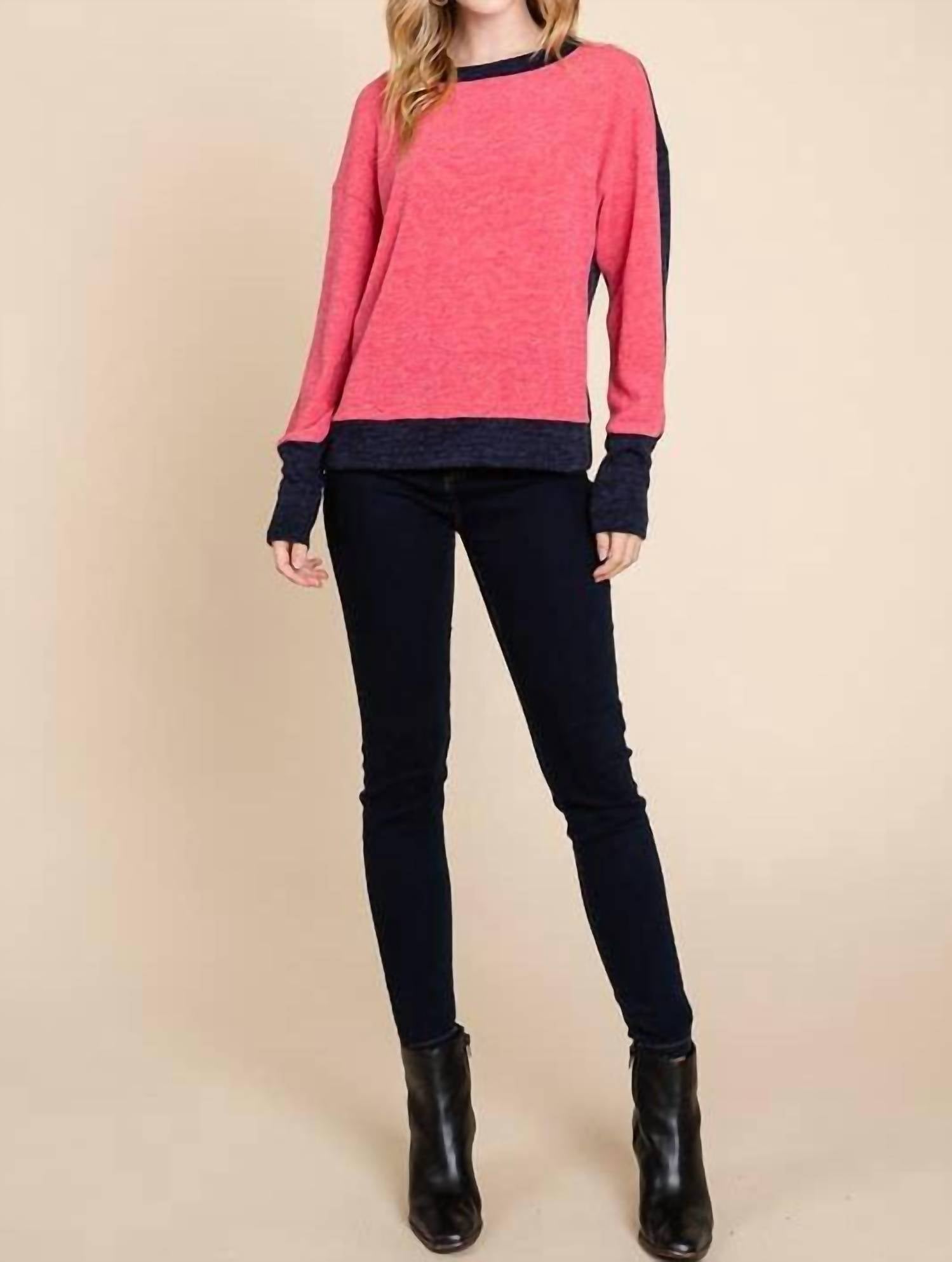 Emerald Collection - Solid Color Block Top - Plus