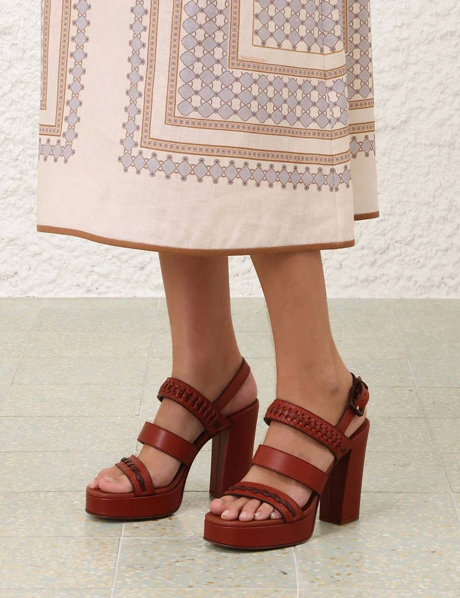 Zimmermann - Women's Alchemy Leather Platform Sandals