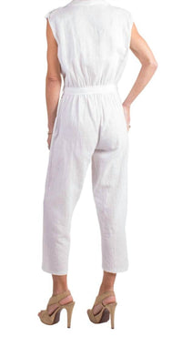 GIGI MODA La Tela Jumpsuit in white - women's pants - detail view