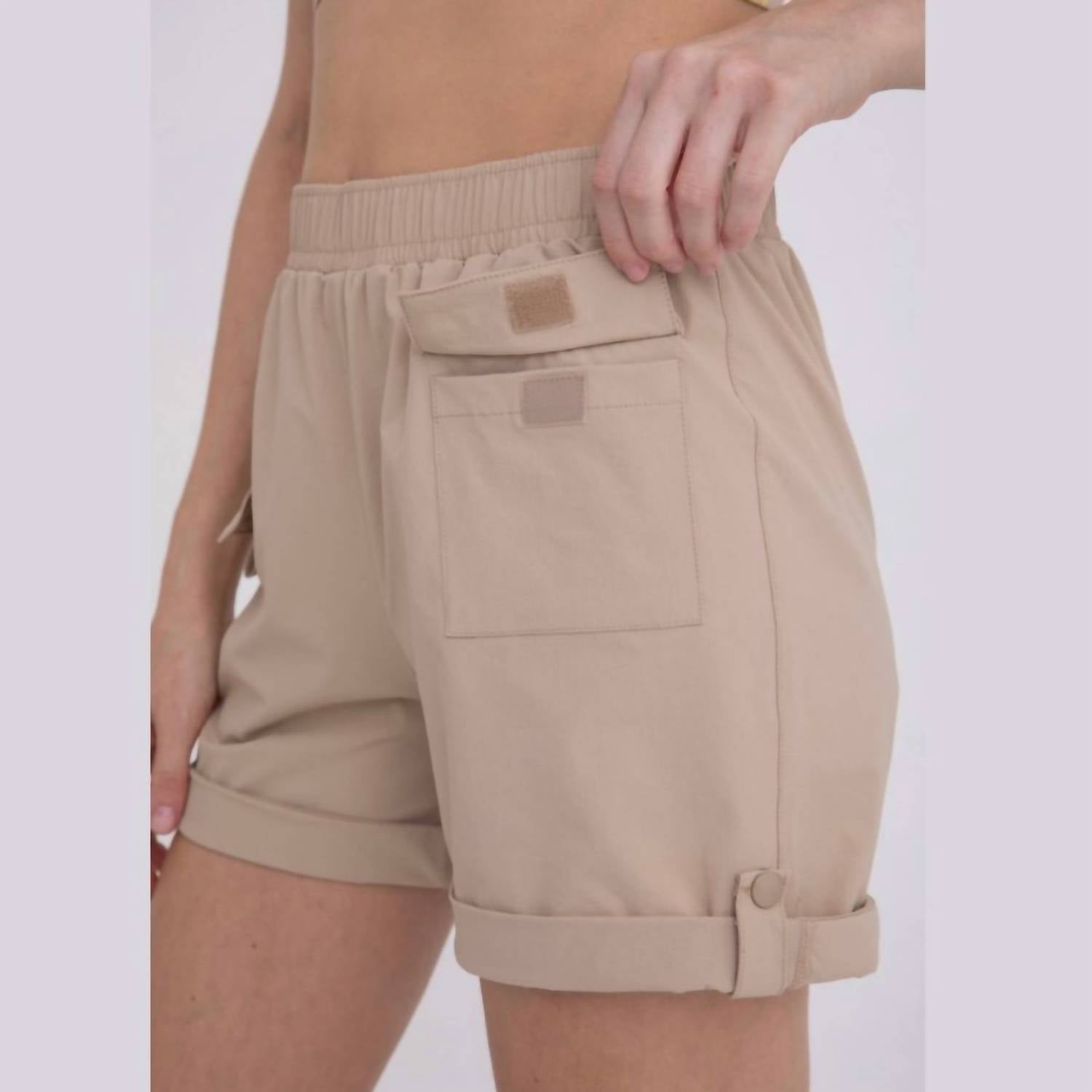 Mono B - Women's Relaxed Fit Active Cargo Shorts