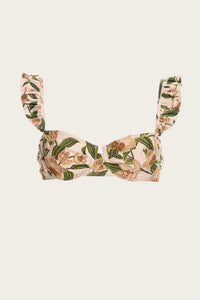 Agua By Agua Bendita - Kiwi Orquidea Bikini Top