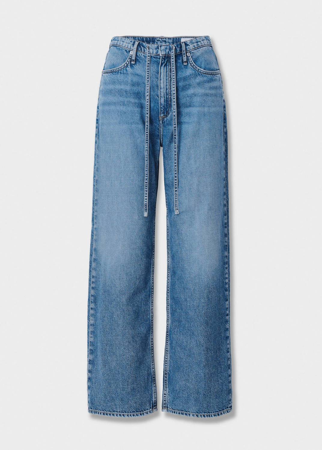 Rag & Bone - Phoebe Drawstring Wide Leg Jeans