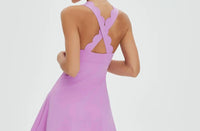 Moon Studio - Daisy Scallop Crossover Back Active Dress