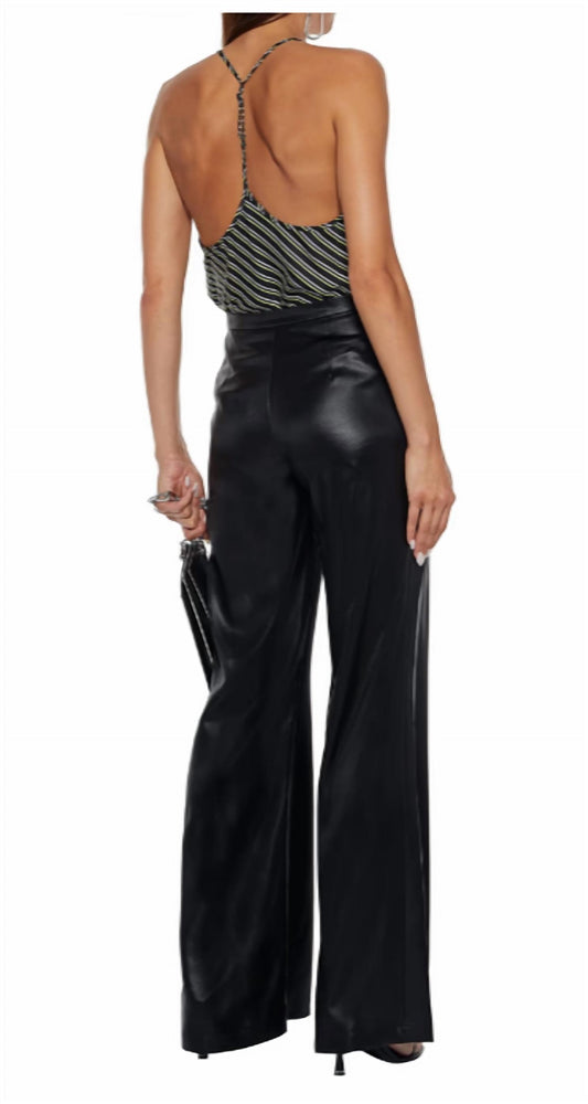 Alexander Wang - Striped Crinkled-Satin Camisole