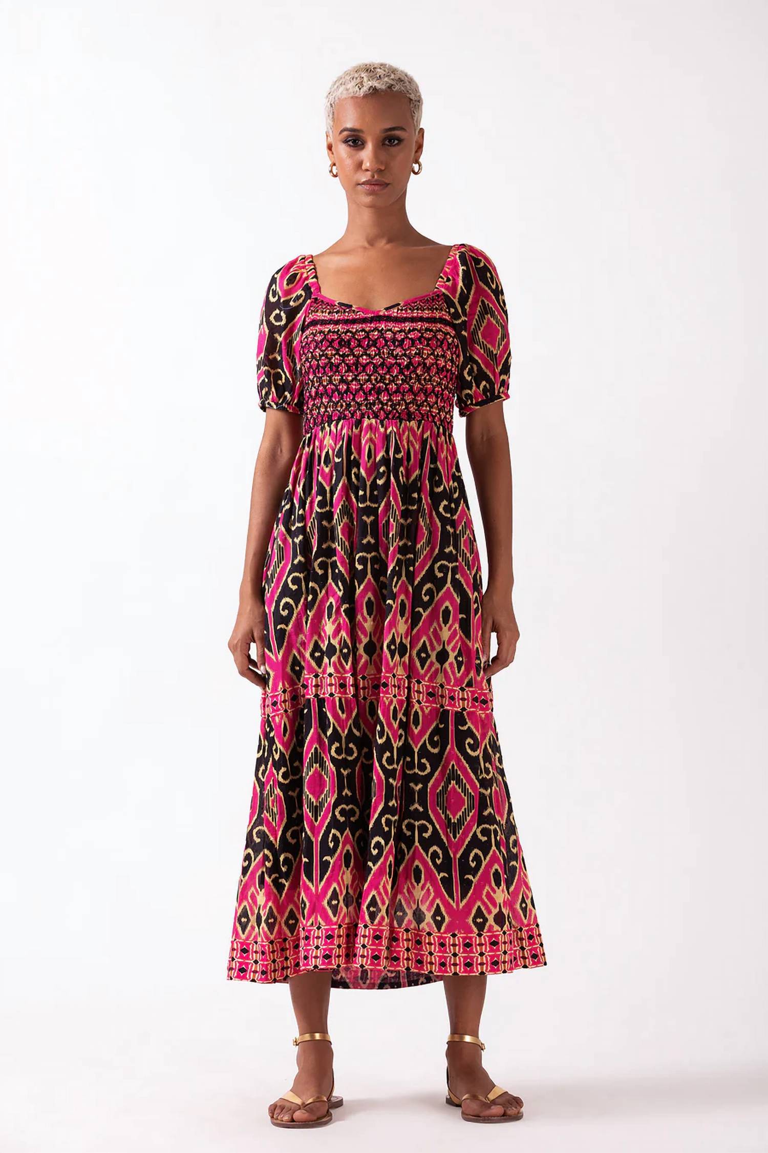 Ash & Eden - Merris Tiered Midi Dress