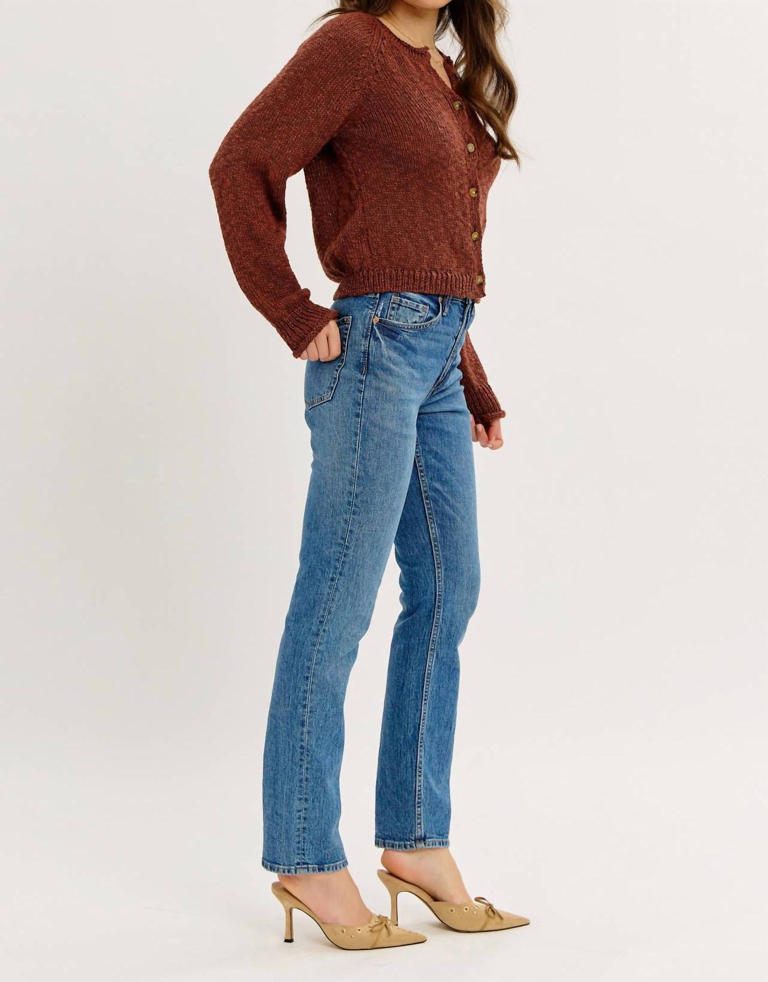 Idem Ditto - Slightly Souchy Textured Button-down Cardigan