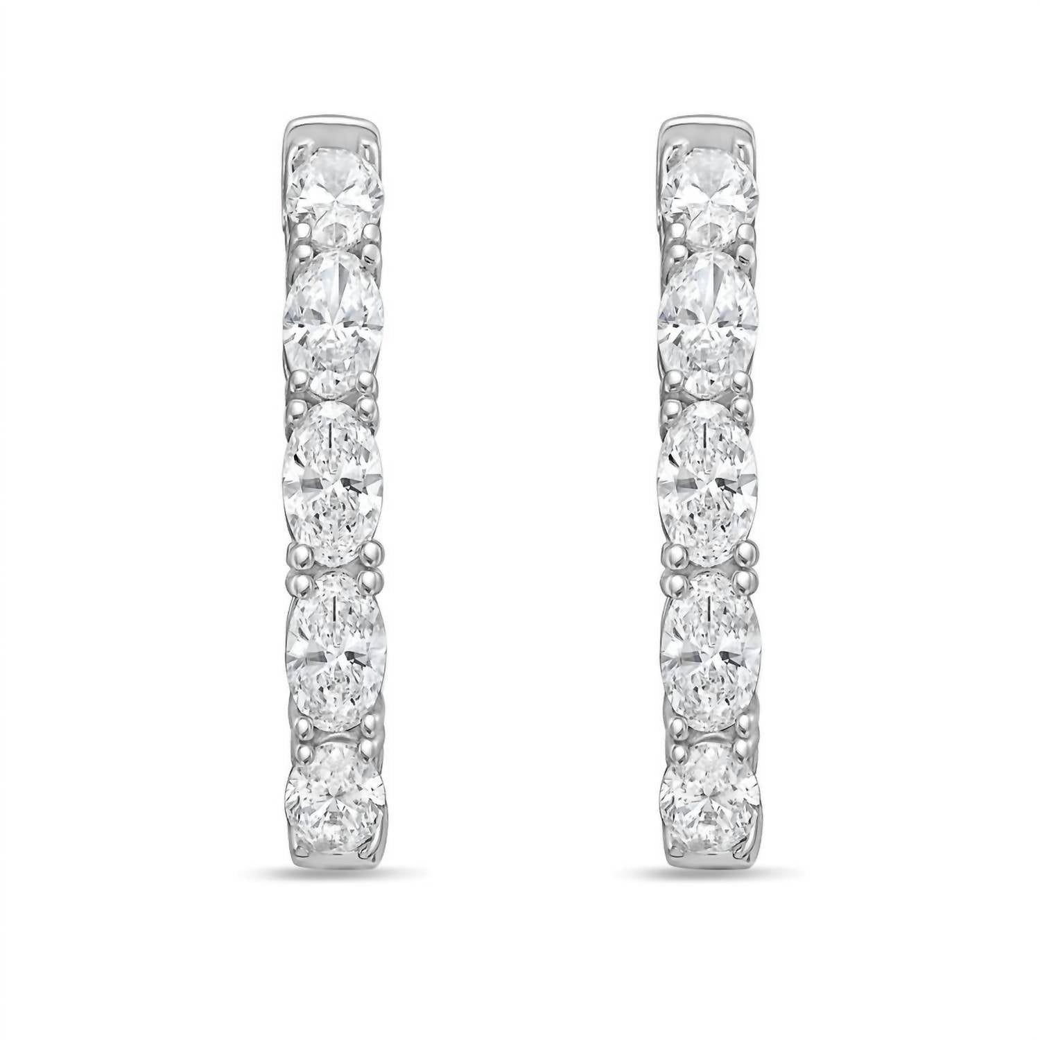 Diana M Jewels - Women's Bold 9.69 Carat Lab Grown Diamond Jewelry Earrings