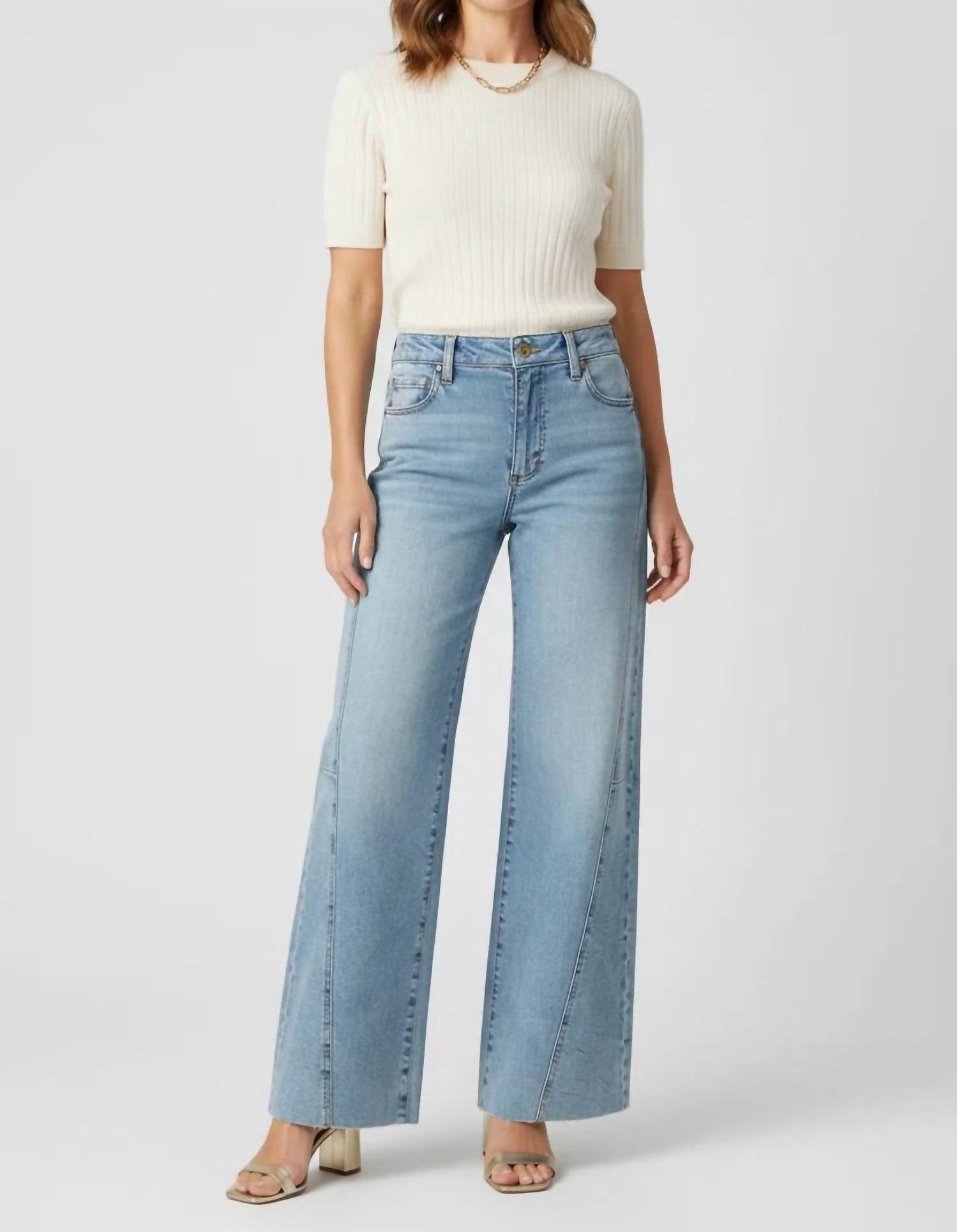 Kut From The Kloth - Meg Side Panel Wide Leg Jeans
