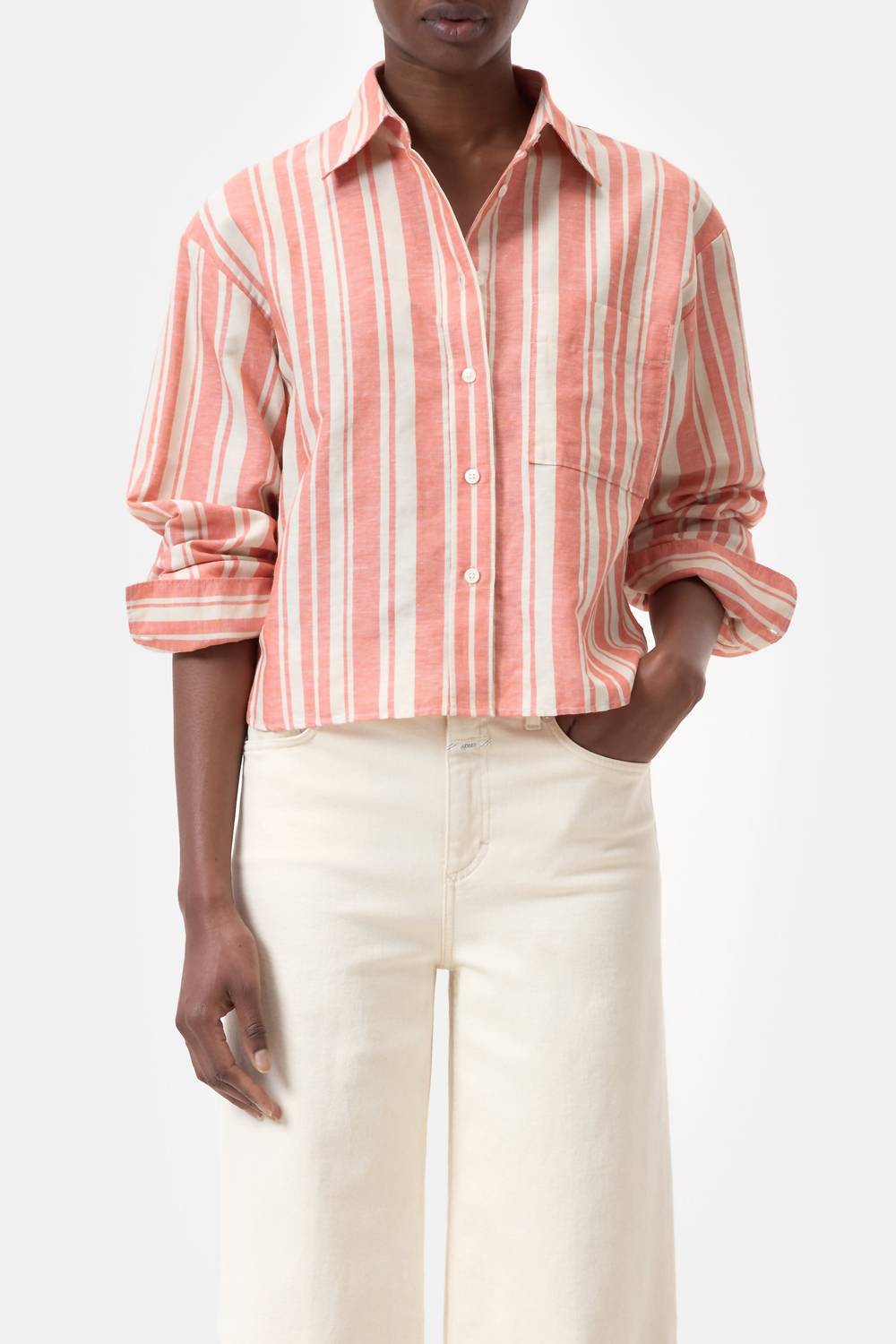 Closed - Cropped Oversized Shirt