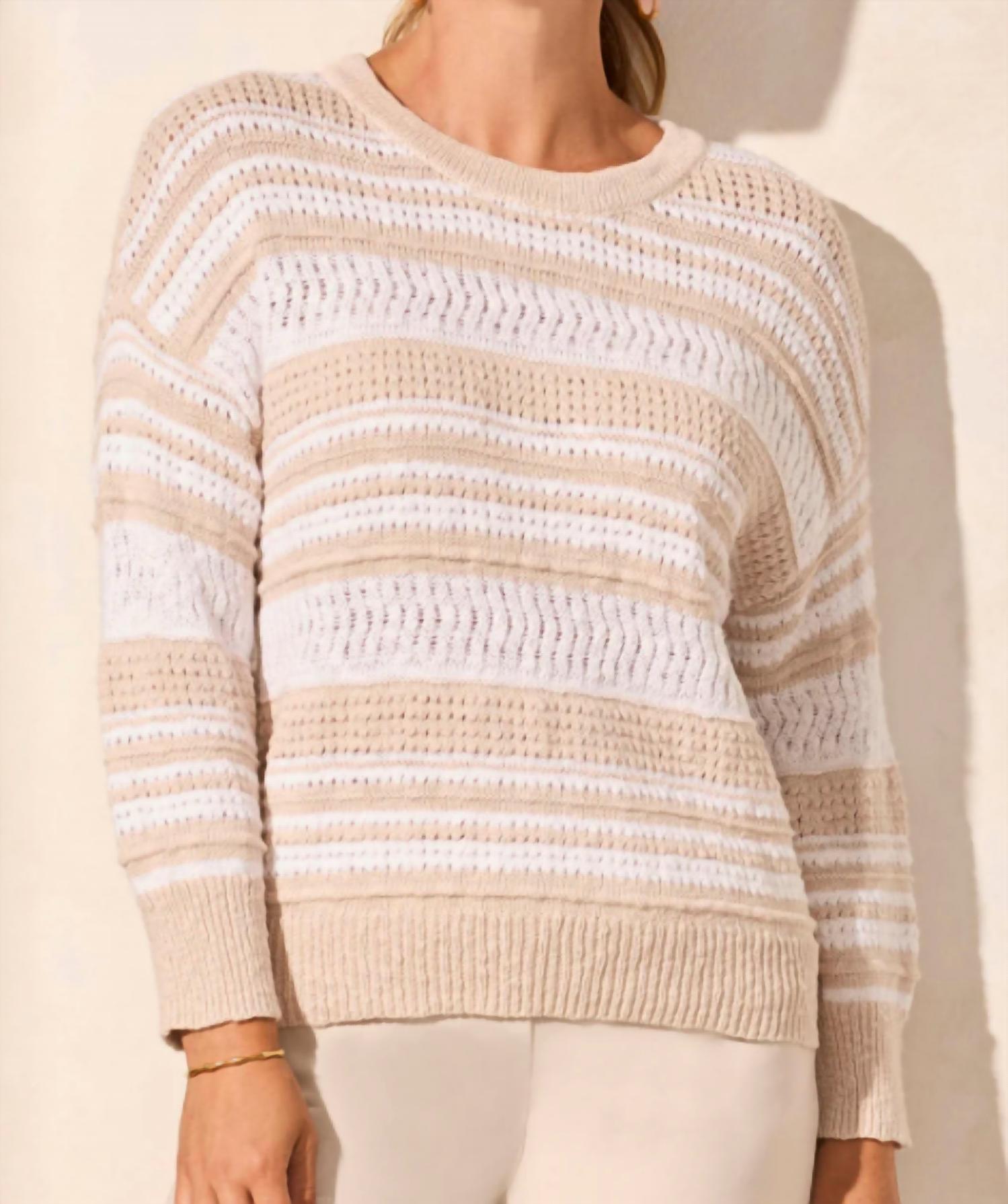 Tribal - 3/4 Sleeve Scoop Neck Sweater