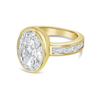 Diana M Jewels - Women's Oval & Emerald Lab-Grown Diamond Fashion Ring (6.00 Ct) - Elegant