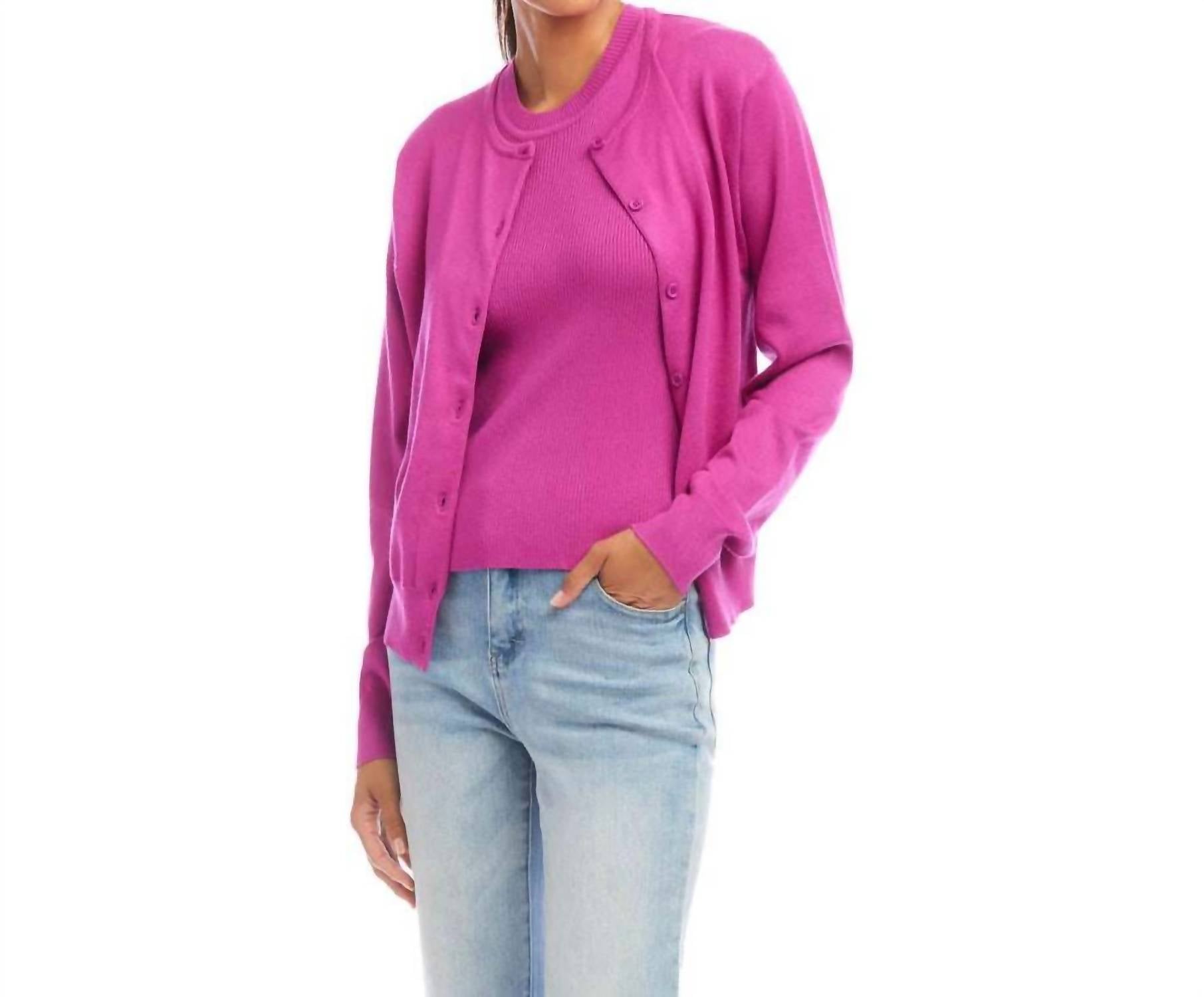 Karen Kane - Long Sleeve Cardigan Sweater