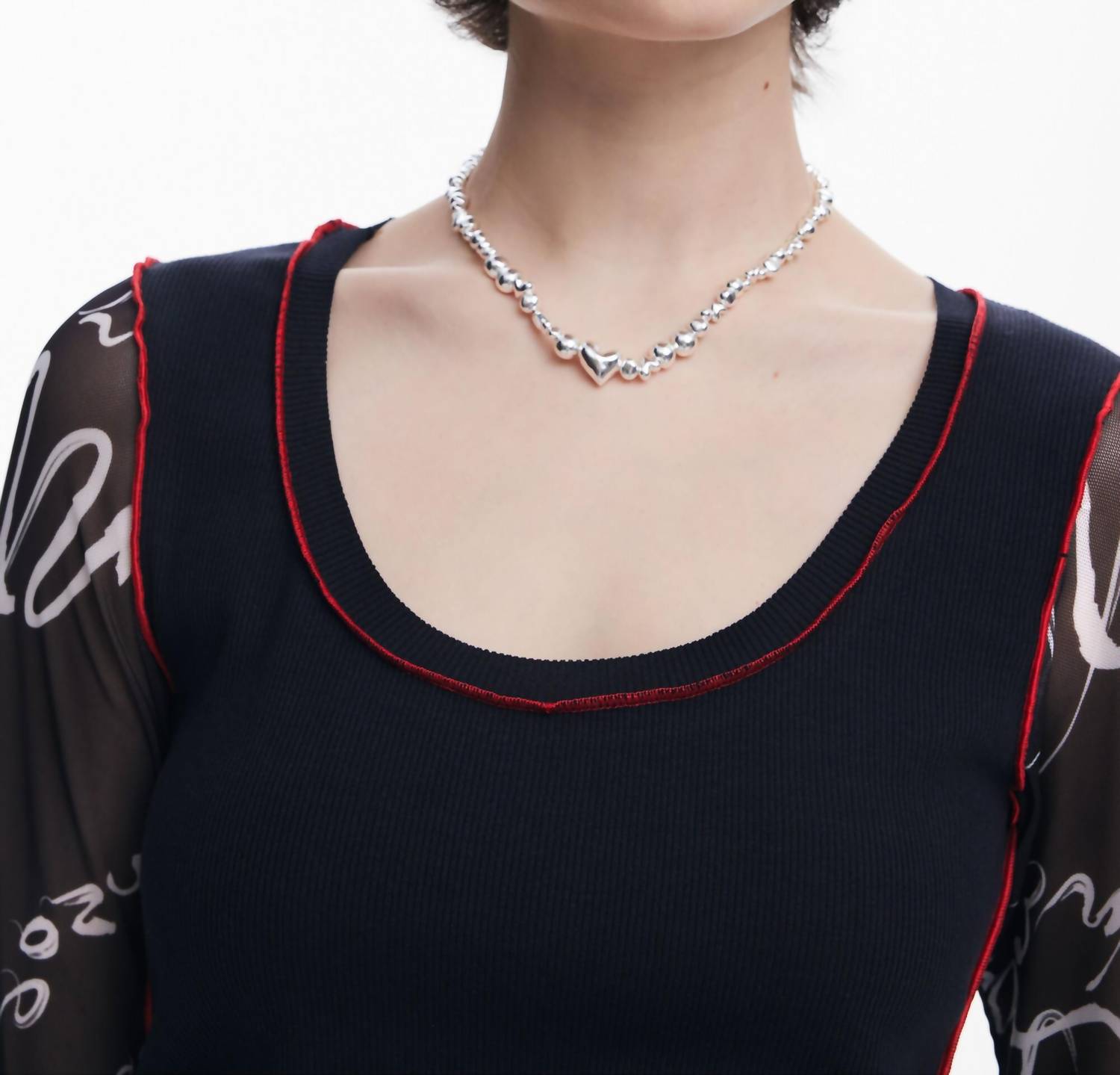 Desigual - Squiggle Long Sleeve Tee