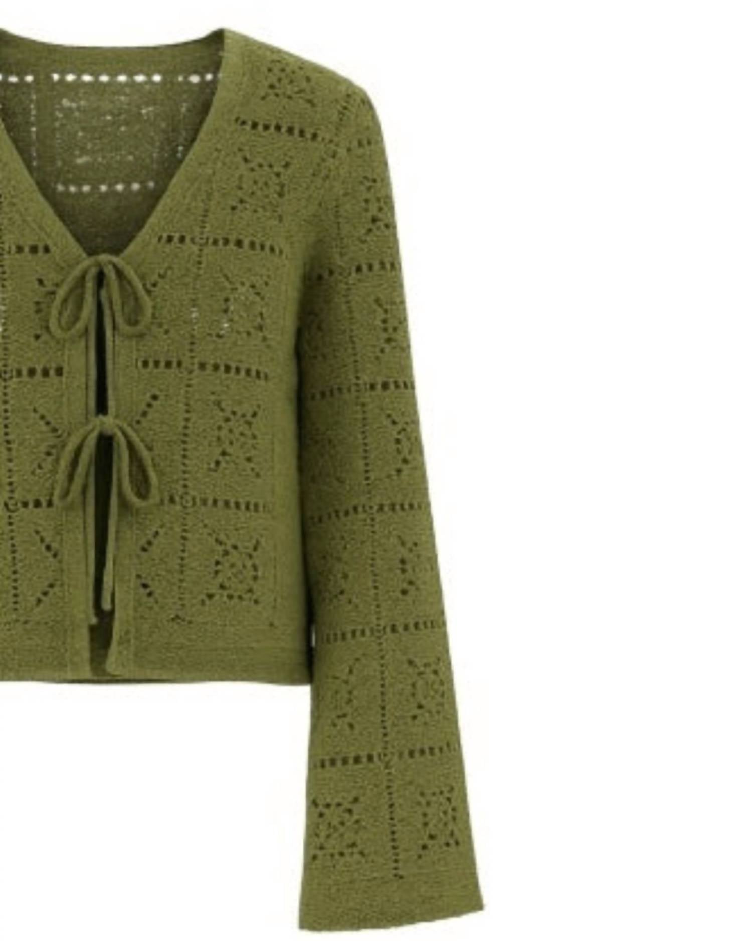 Another Love - Women's Daisy Flowing Bell Sleeves Cardigan