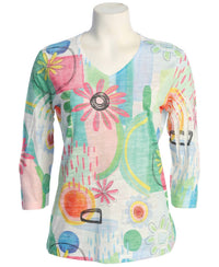 Jess & Jane - Women's Sunny Burnout Sublimation Top