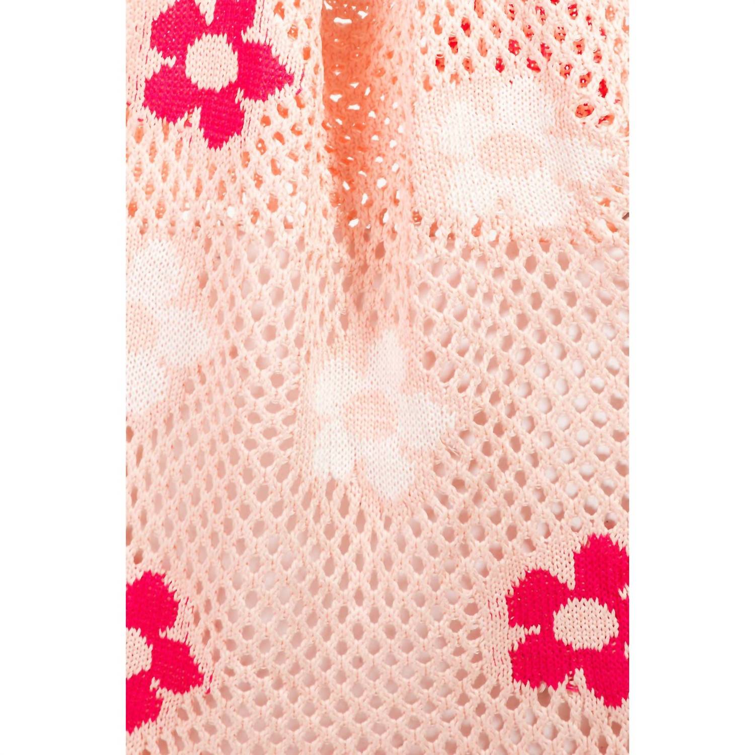 Anarchy Street - Women's Floral Print Knitted Tote Bag
