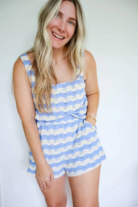 Day + Moon - Malibu Scalloped Crochet Two Piece Set
