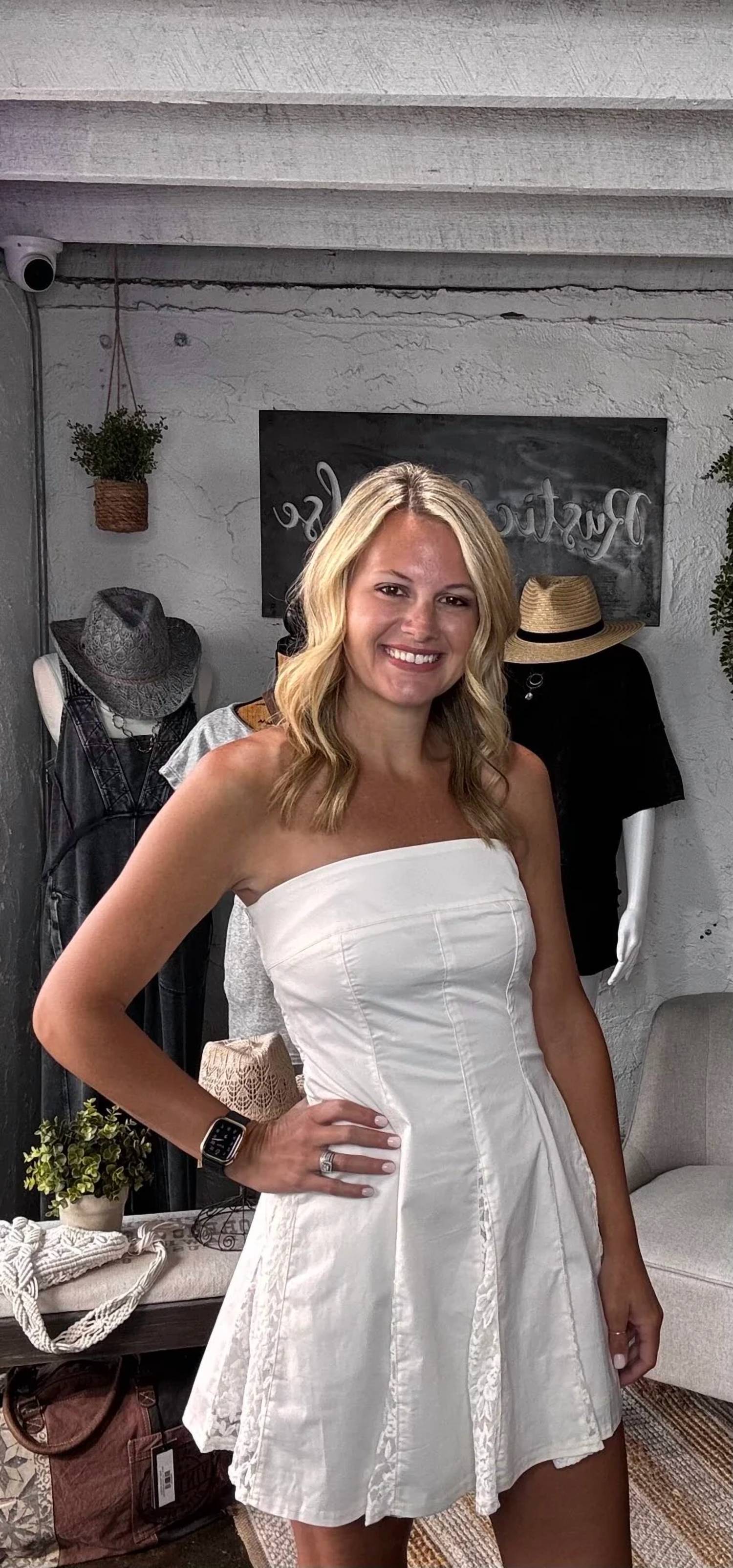 Baby Pink - Strapless Dress