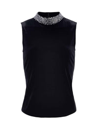 L'Agence - Madelyn Embellished Velvet Top