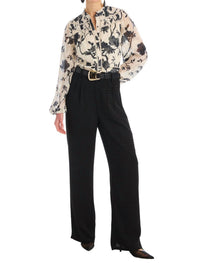 ALLISON NEW YORK Joan Wide Leg Pants in black - women's pants - view 5