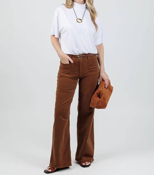 Frame - Le Slim Palazzo Modernist Pocket Corduroy Pants