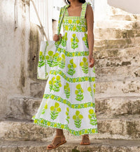 Pink City Prints - Lara Sleeveless Midi Dress