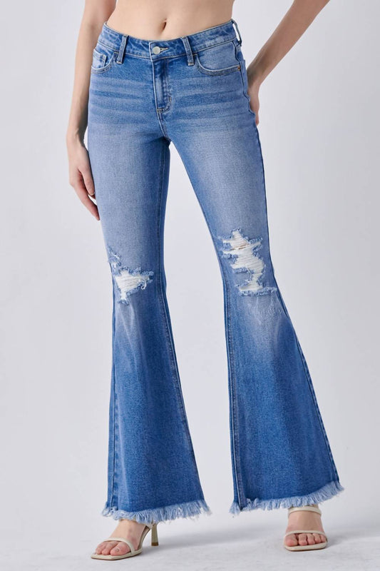 Cello - Mid Rise Super Flare Denim