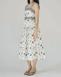 Maude Club - Wide Shoulder Straps Midi Sundress