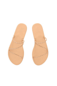 ANCIENT GREEK SANDALS Women's Lynx Flat Sandals in natural platinum - women's sandal - view 4