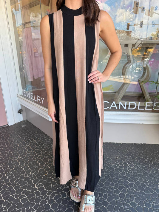 Thml - Sleeveless Colorblock Maxi Dress