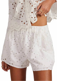 Bobi - Lined Eyelet Shorts
