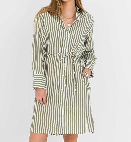 Vince - Coastal Stripe Short Shirt Dress