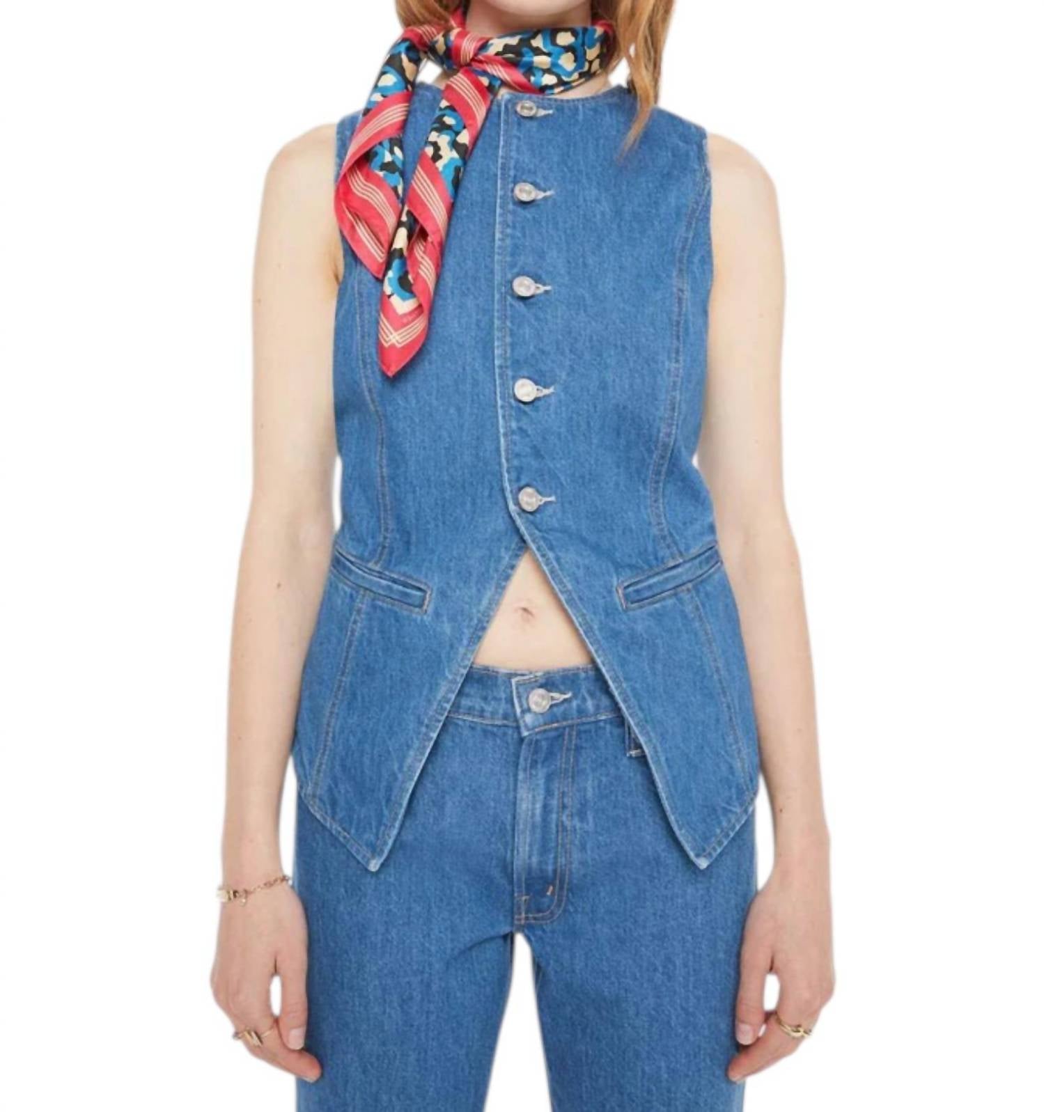 Mother The Vested Interest Vest in scoot this way - women's jacket