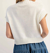 Ee:Some - Usa Flag Mock Neck Top
