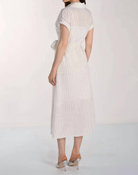 Frank Lyman - Classic Stripe Embellished Dress