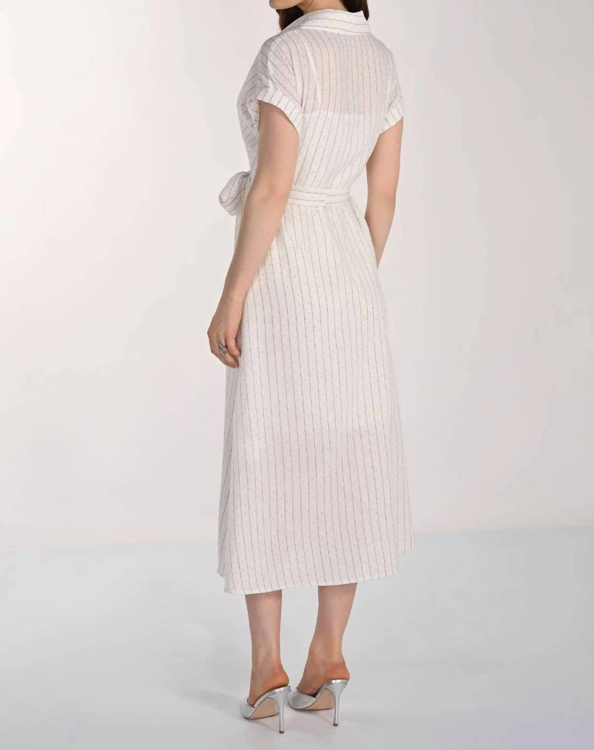 Frank Lyman - Classic Stripe Embellished Dress