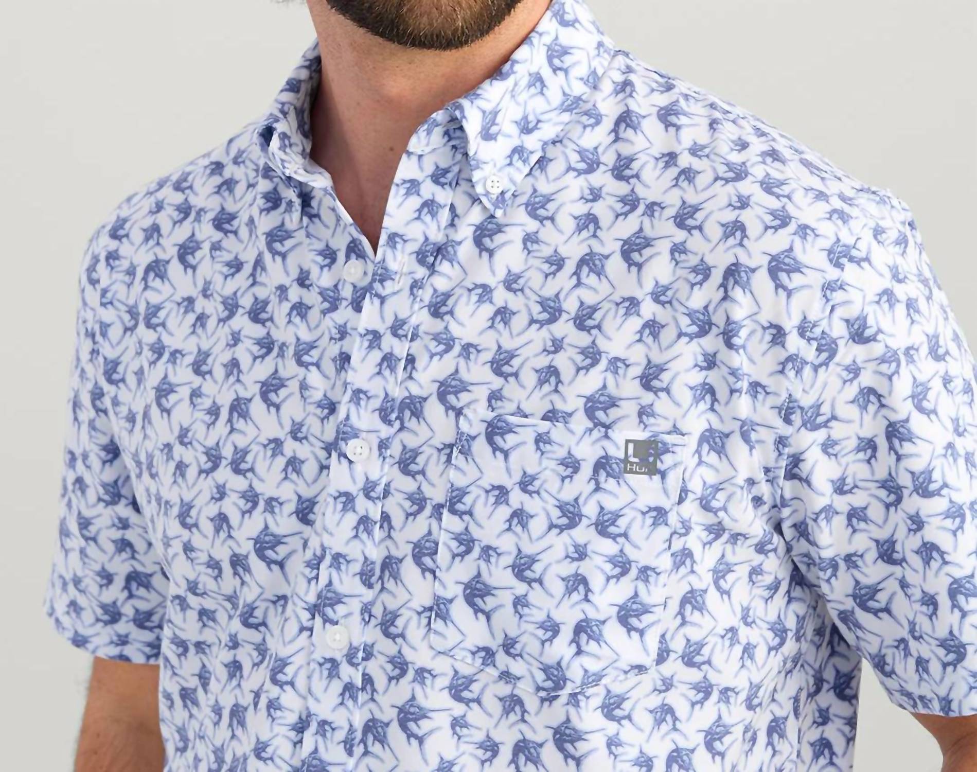 Huk - Kona Kc Print Button-down Shirt