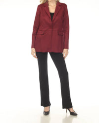Joseph Ribkoff - Scuba Suede Blazer Jacket