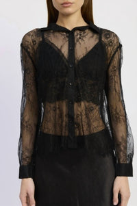 En Saison - Darcy Lace Shirt With Bralette