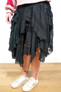 Oli & Hali - Elegant Adventures Lace Midi Skirt