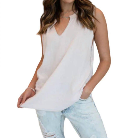 Venti6 - SLEEVELESS V NECK TOP