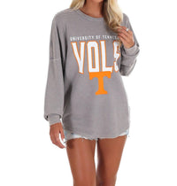 Gameday Couture - University of Tennessee Grey Corded Pullover